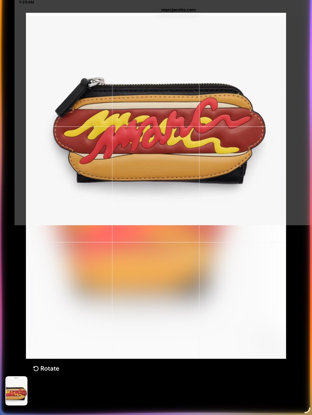 🌭 MARC JACOBS HOT DOG TOP ZIP MULTI WALLET 🌭 NWT 🌭